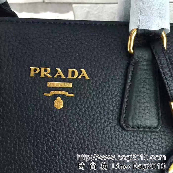 普拉達PRADA原單 最新爆款 1BD048 荔枝紋牛皮手提肩背包 PHY1076